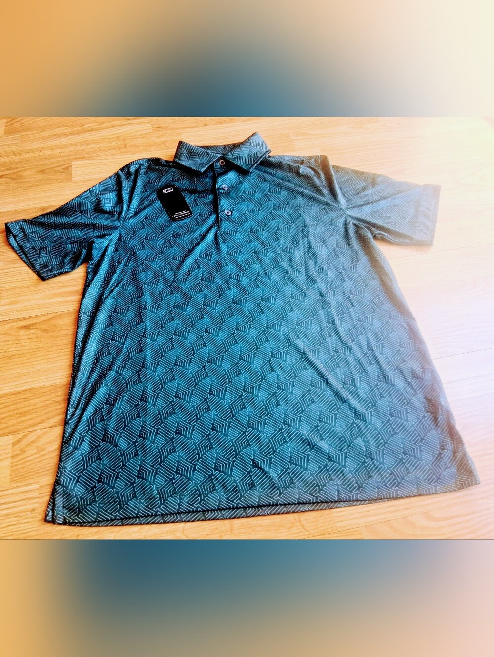 NWT Mens Golf Shirt By Greg Norman, Green, Sz S           MSRP $65